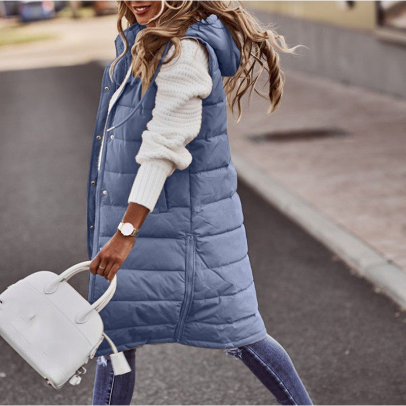 Hope | Women's Hooded Puffer Vest - Image 7