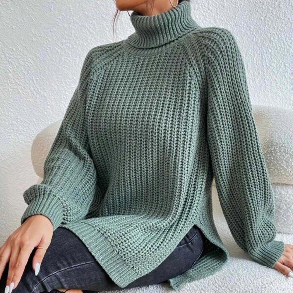 Cara | Women's Turtleneck Long Sleeve Sweater - Image 2