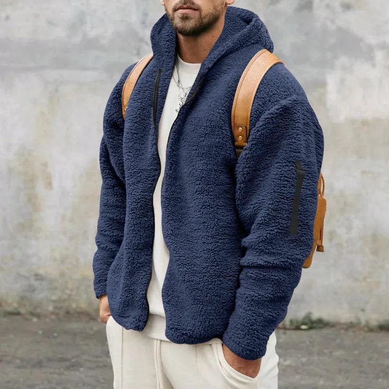 Anthony | Men's Hooded Sherpa Jacket - Image 19