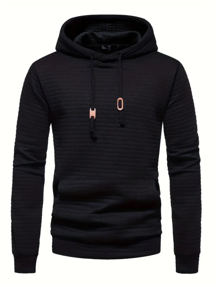 Lawrence | Men's Long Sleeve Textured Hoodie - Image 14