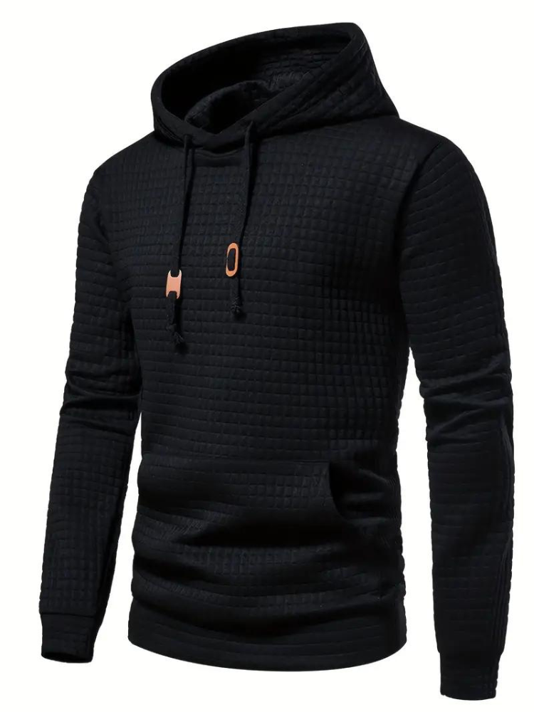 Lawrence | Men's Long Sleeve Textured Hoodie - Image 11