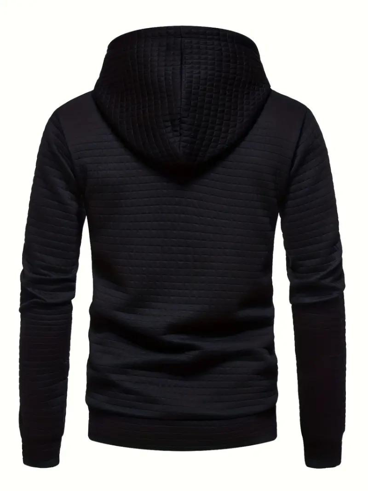 Lawrence | Men's Long Sleeve Textured Hoodie - Image 12