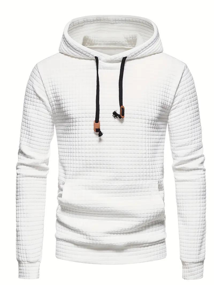 Lawrence | Men's Long Sleeve Textured Hoodie - Image 13