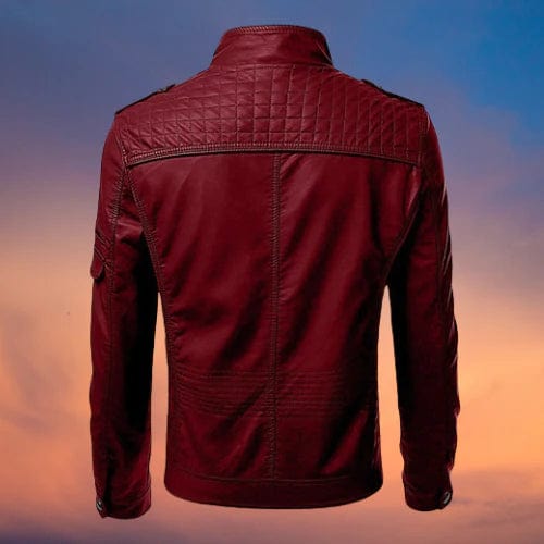 Wade | Men's Slim-Fit Biker Jacket - Image 5