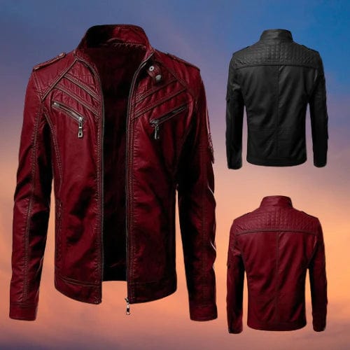 Wade | Men's Slim-Fit Biker Jacket - Image 1