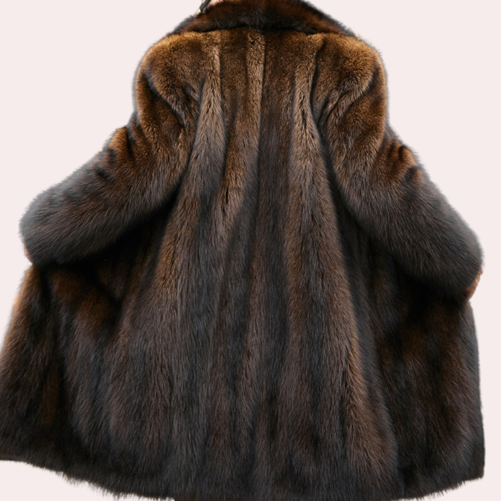 Andy | Men's Oversized Long Fur Coat - Image 2