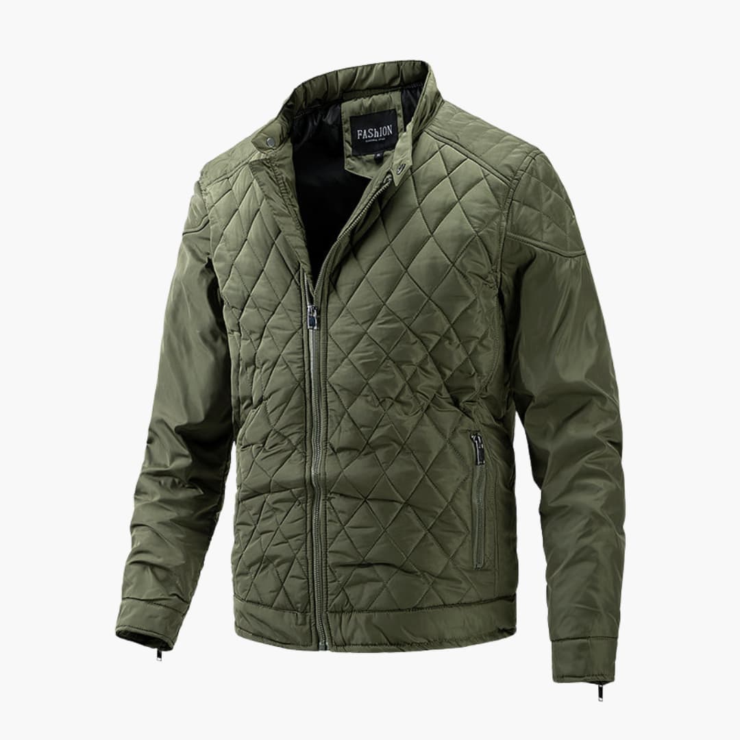 Shawn | Men's Quilted Bomber Jacket - Image 5