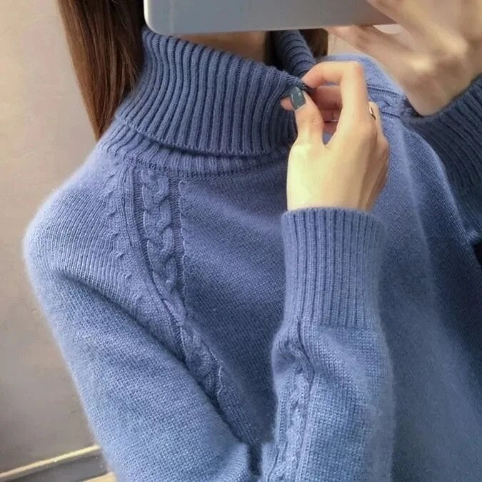 Liliana | Women's Turtleneck Knit Sweater - Image 5