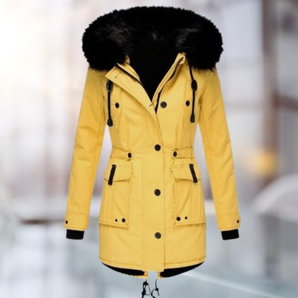 Gloria | Women's Faux Fur Hooded Parka Coat - Image 4