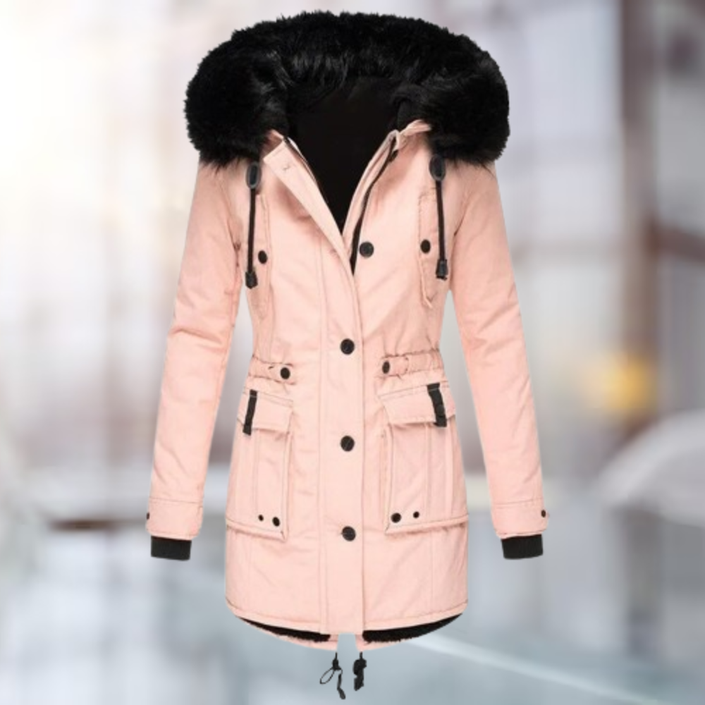Gloria | Women's Faux Fur Hooded Parka Coat - Image 6