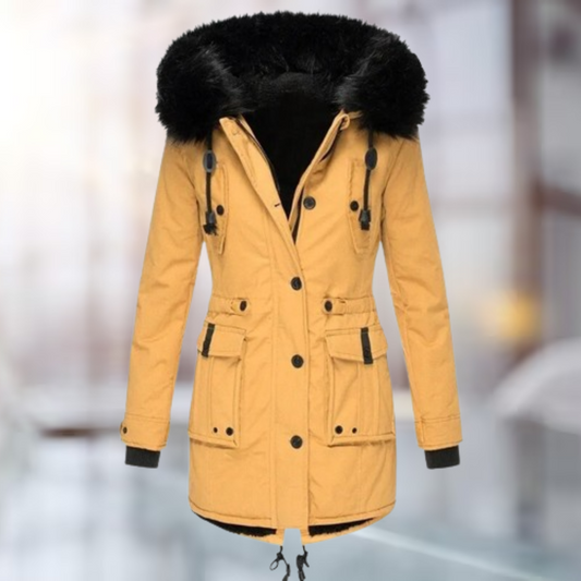 Gloria | Women's Faux Fur Hooded Parka Coat - Image 1