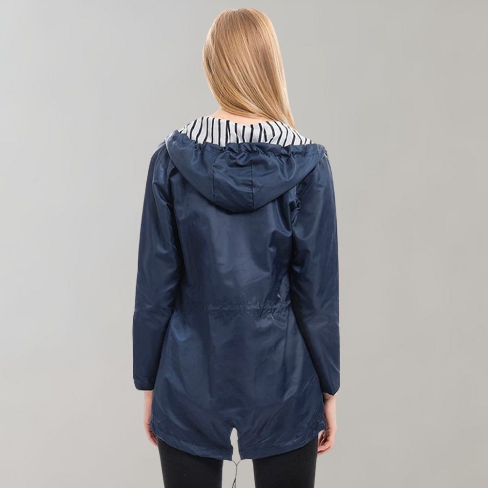 Frances | Women's Hooded Zip-Up Coat - Image 3