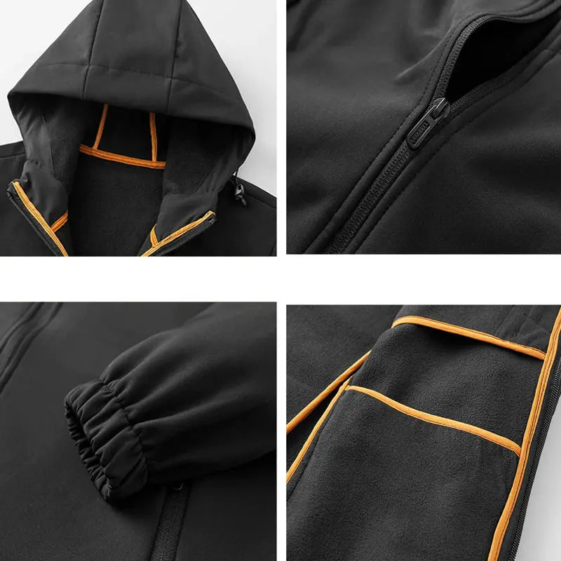Colin | Men's Hooded Zip-Up Jacket - Image 3