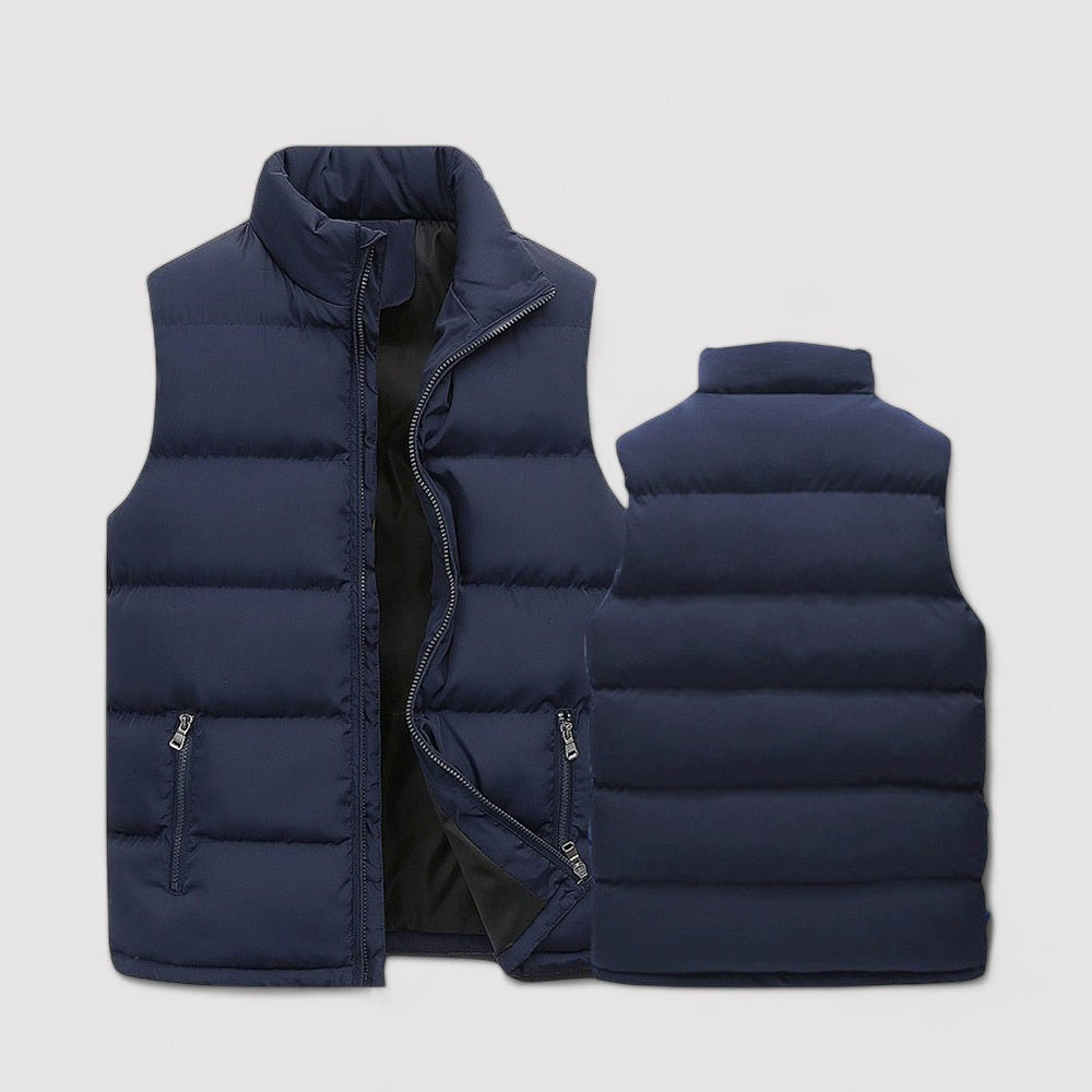 Seth | Men's Puffer Vest Zip Up Jacket - Image 2