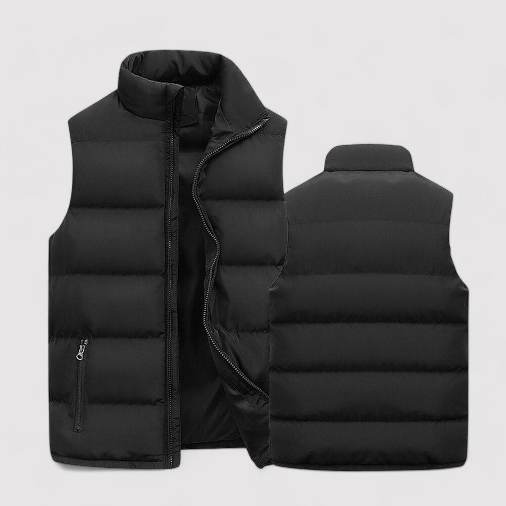 Seth | Men's Puffer Vest Zip Up Jacket - Image 3