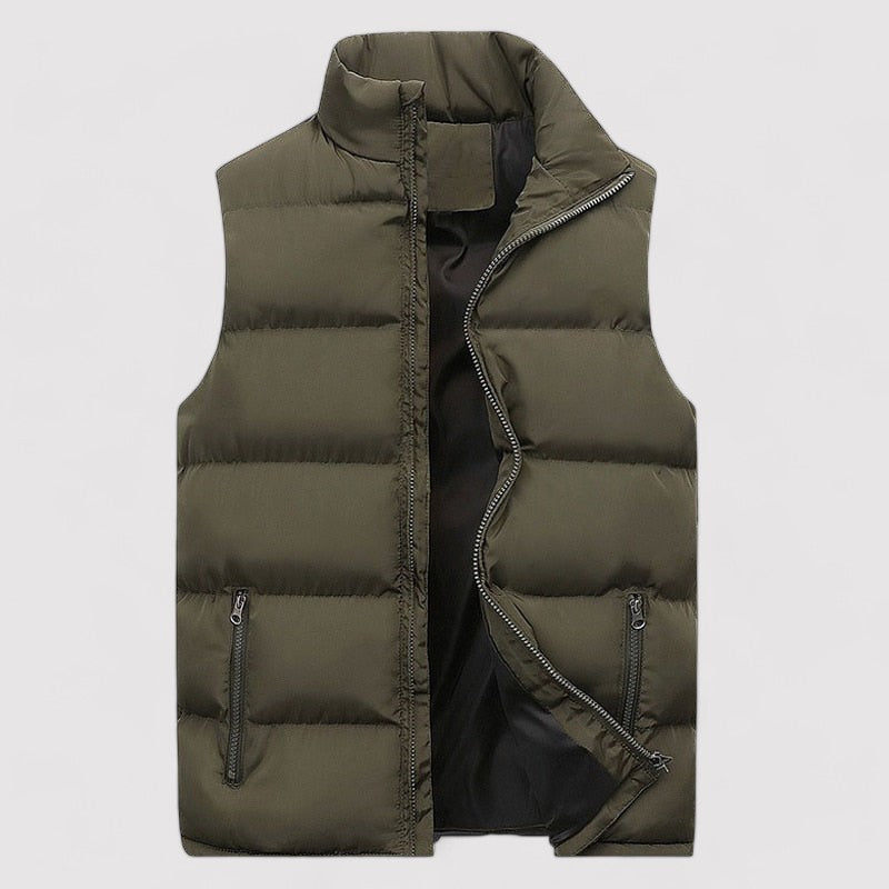Seth | Men's Puffer Vest Zip Up Jacket - Image 7