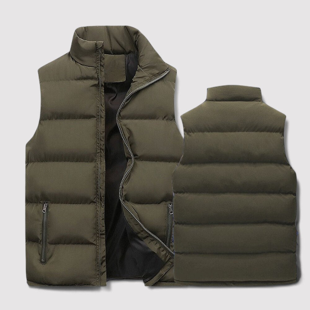 Seth | Men's Puffer Vest Zip Up Jacket - Image 4