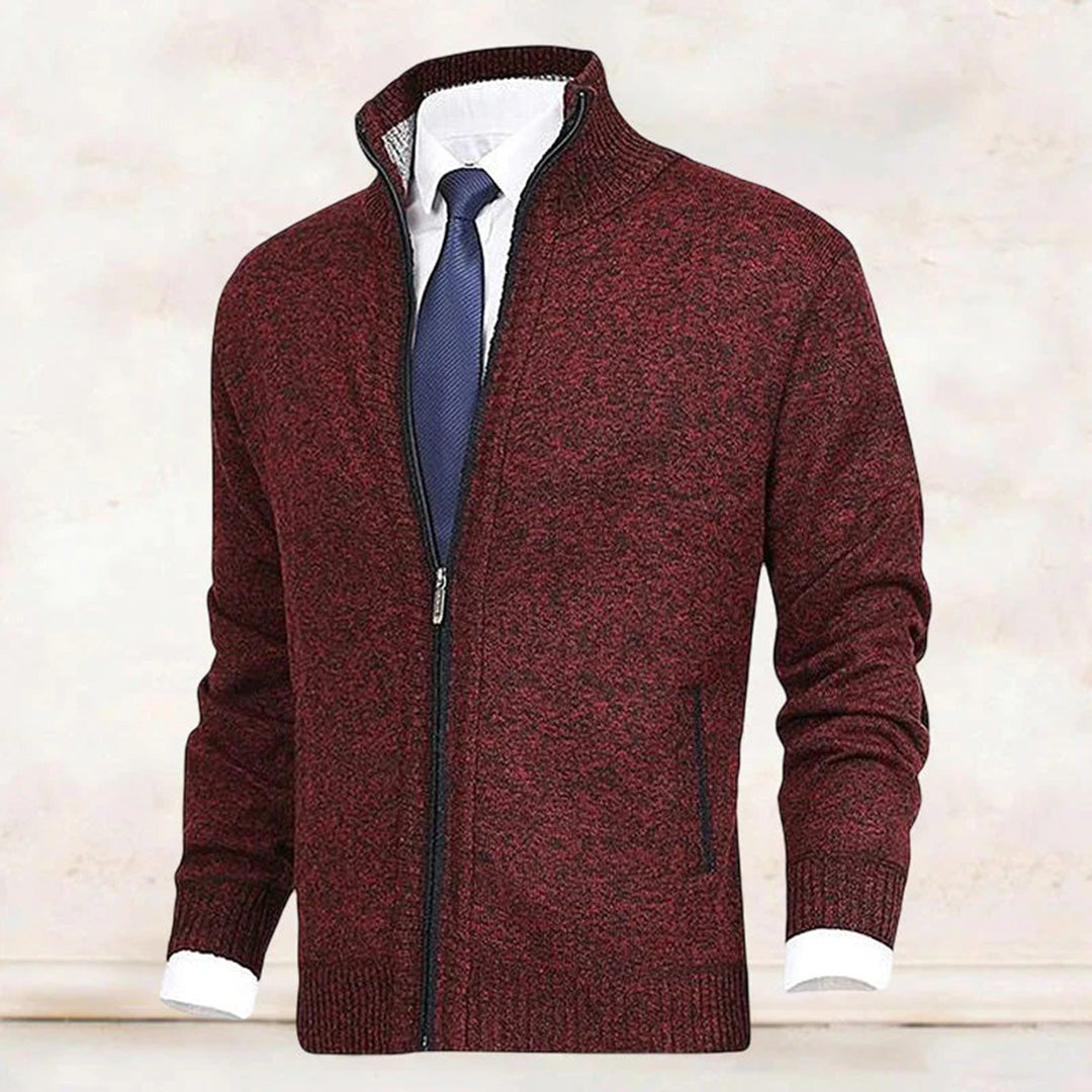 Kirk | Men's Full Zip Ribbed Knit Jacket - Image 9