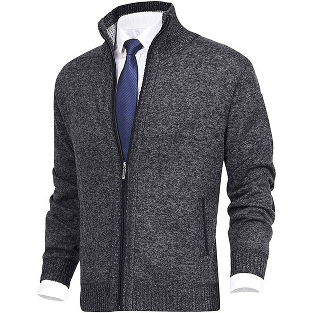 Kirk | Men's Full Zip Ribbed Knit Jacket - Image 12