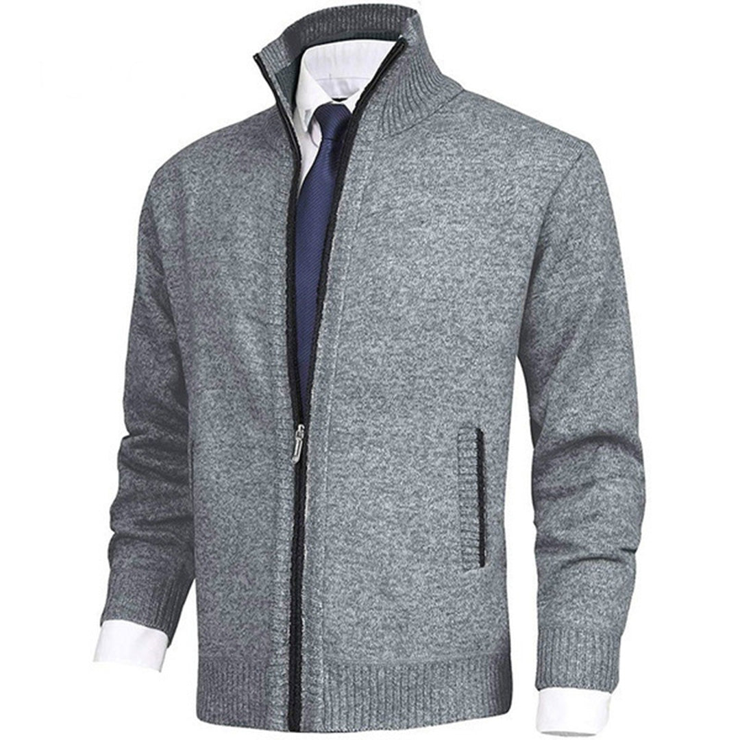 Kirk | Men's Full Zip Ribbed Knit Jacket - Image 13