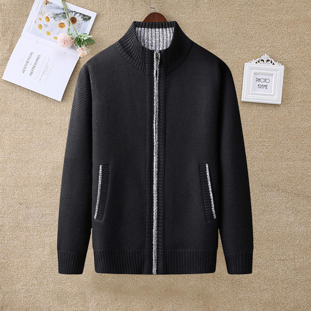 Kirk | Men's Full Zip Ribbed Knit Jacket - Image 10
