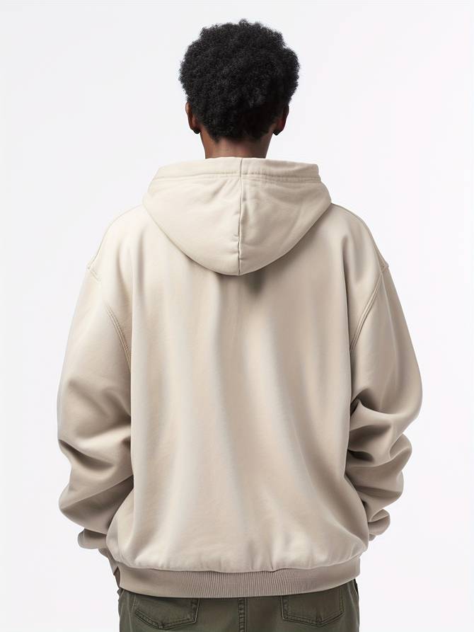 Harvey | Men's Oversized Full Zip Hoodie Jacket - Image 4