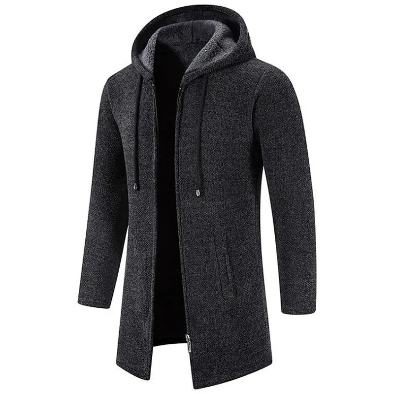 Finn | Men's Hooded Long Coat - Image 1