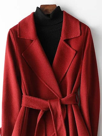 Ashley | Women's Belted Wrap Coat - Image 2