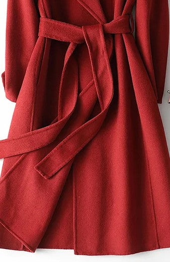 Ashley | Women's Belted Wrap Coat - Image 3