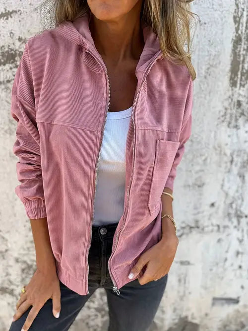 Jordan | Women's Hooded Corduroy Jacket - Image 2