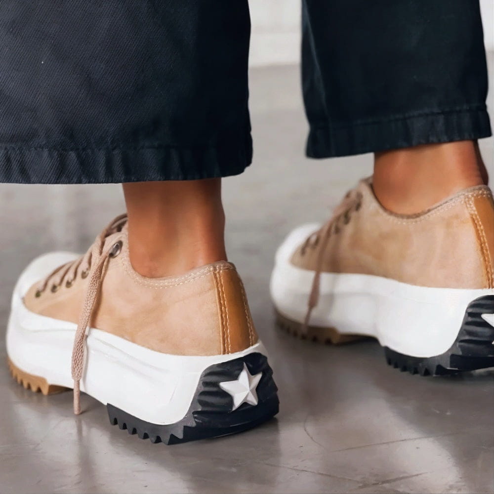 Michelle | Women's Platform Lace-Up Low Top Sneakers - Image 2