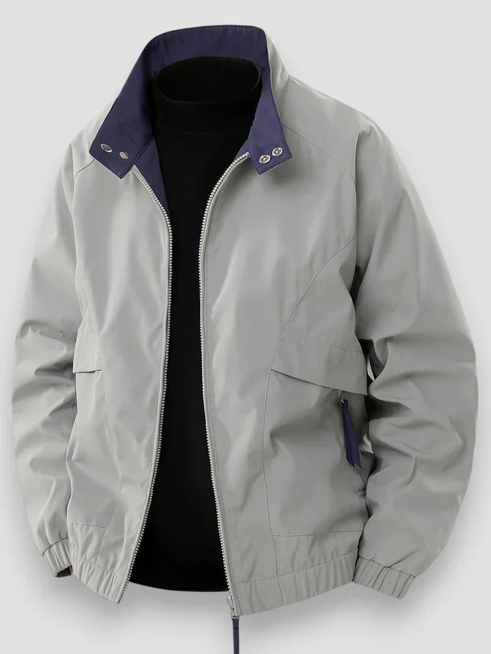 Men's Zip-Up Casual Jacket - Image 3
