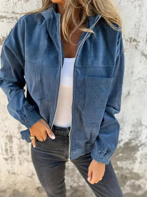 Jordan | Women's Hooded Corduroy Jacket - Image 1