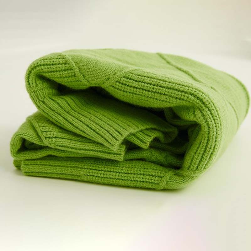 Peggy | Women's Turtleneck Diamond Pattern Sweater - Image 5