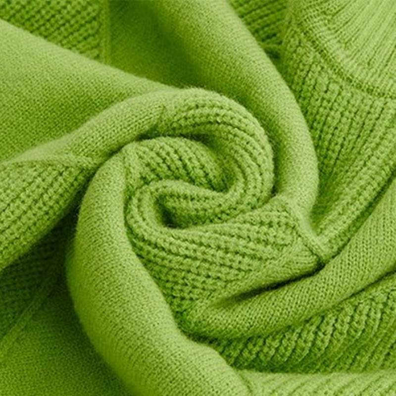 Peggy | Women's Turtleneck Diamond Pattern Sweater - Image 6