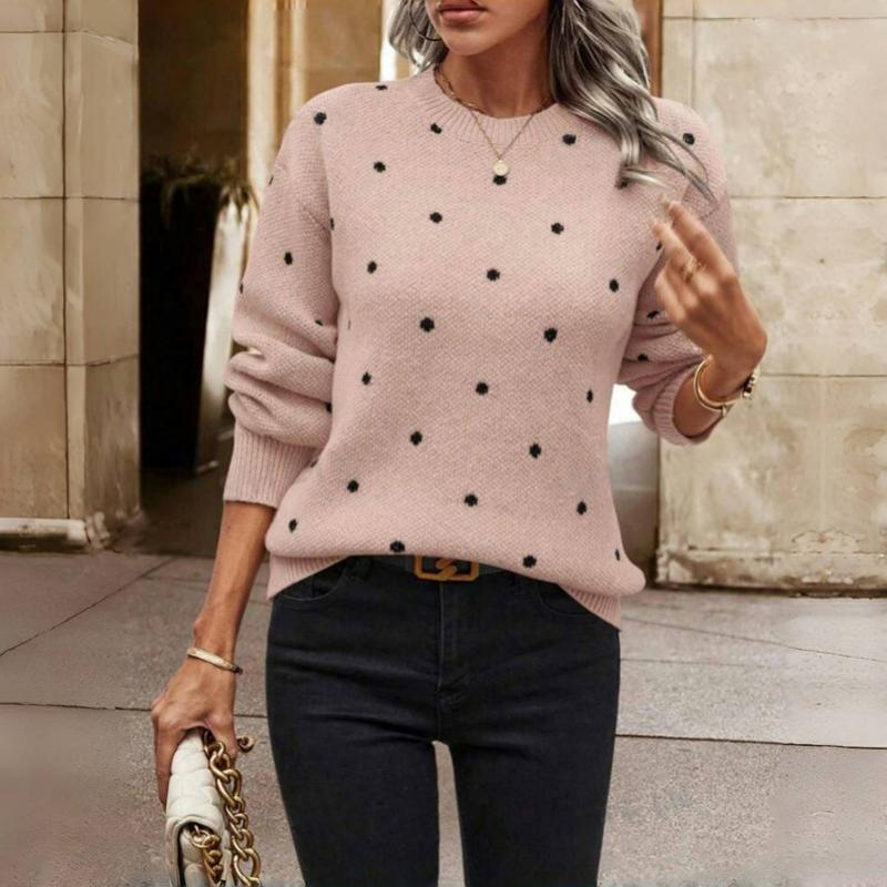 Bonnie | Women's Polka Dot Long Sleeve Sweater - Image 8