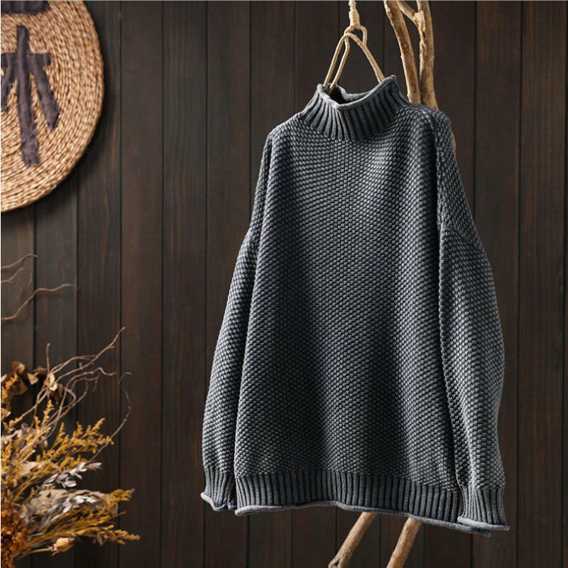 Amy | Women's Oversized Turtleneck Sweater - Image 7