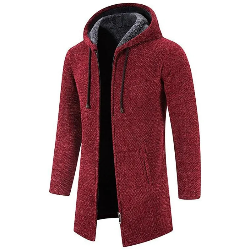 Finn | Men's Hooded Long Coat - Image 5