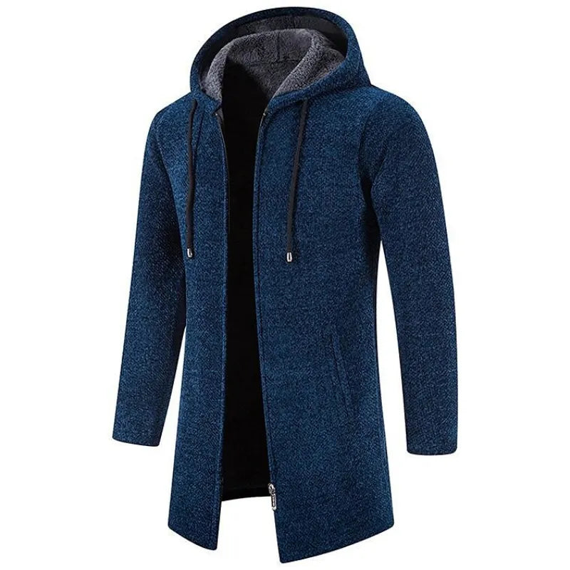 Finn | Men's Hooded Long Coat - Image 2