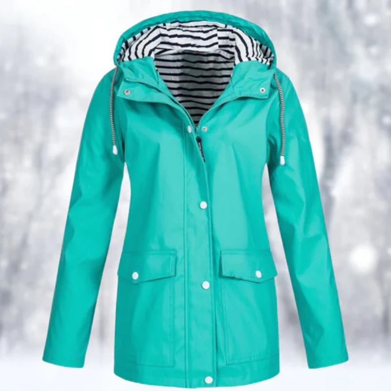 Jean | Women's Hooded Raincoat - Image 2