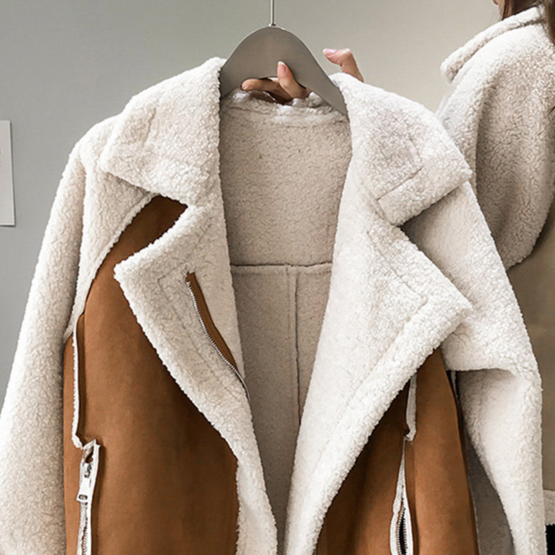 Fern | Women's Sherpa Aviator Jacket - Image 2