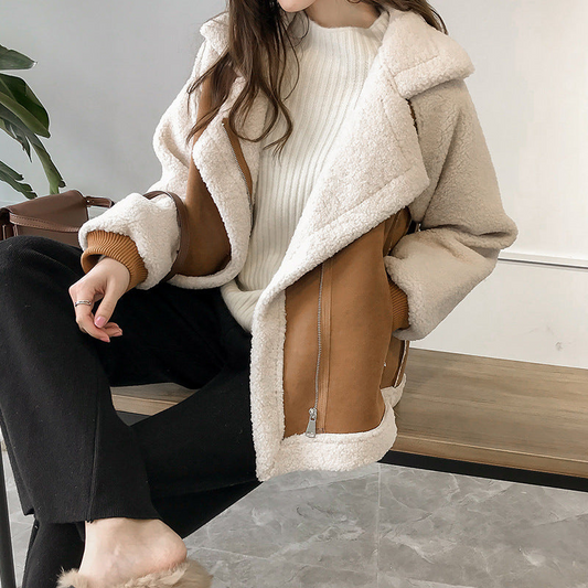 Fern | Women's Sherpa Aviator Jacket - Image 1