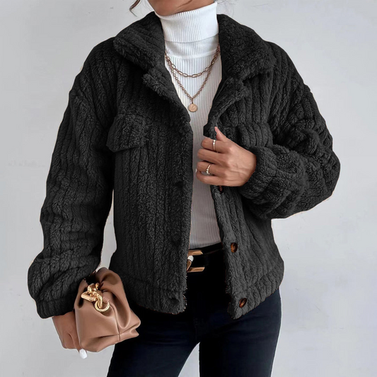 Savannah | Women's Button-Front Fleece Jacket - Image 1
