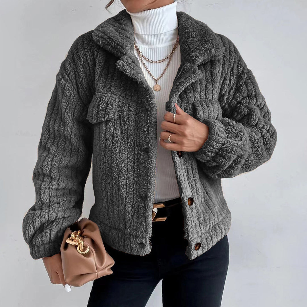Savannah | Women's Button-Front Fleece Jacket - Image 2