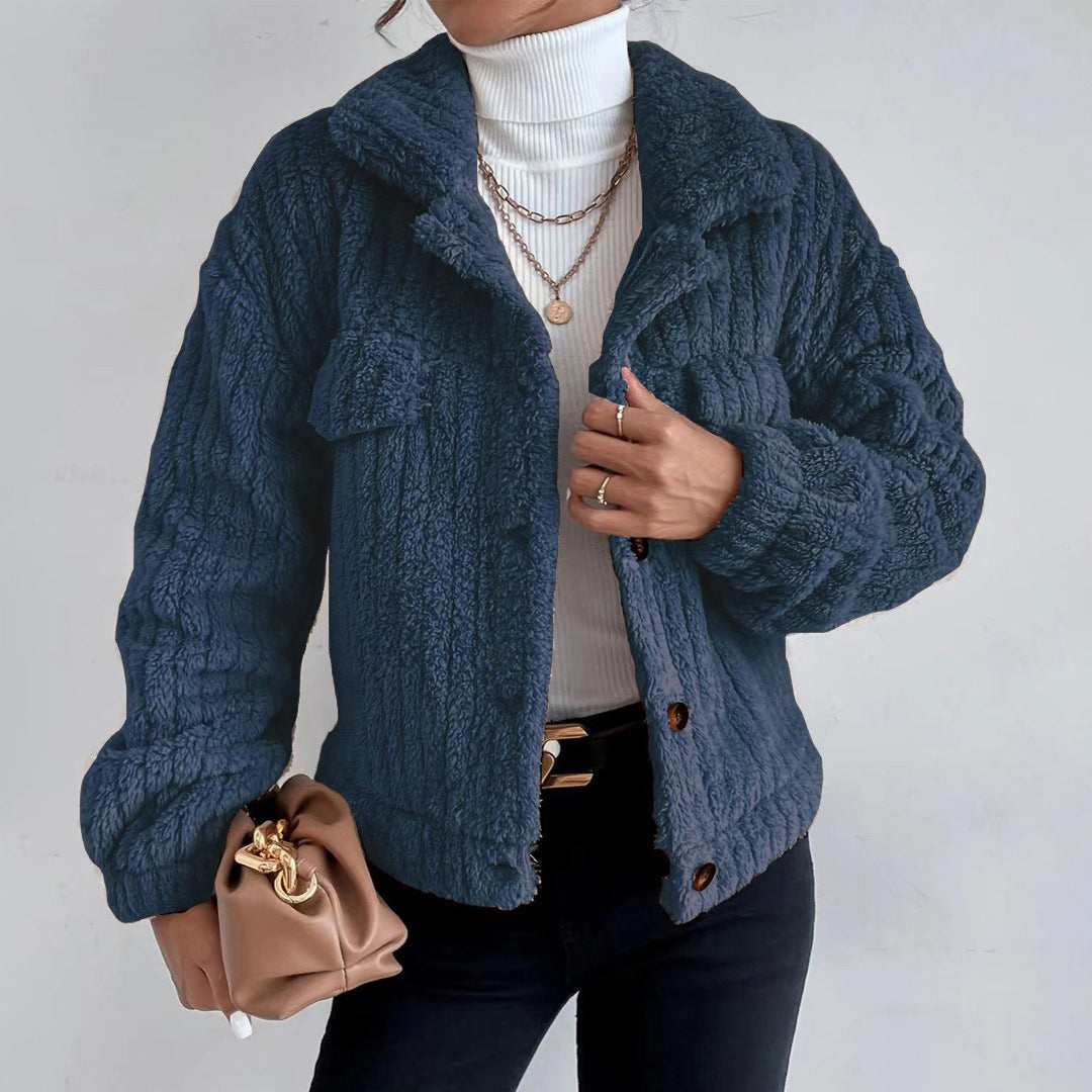 Savannah | Women's Button-Front Fleece Jacket - Image 5