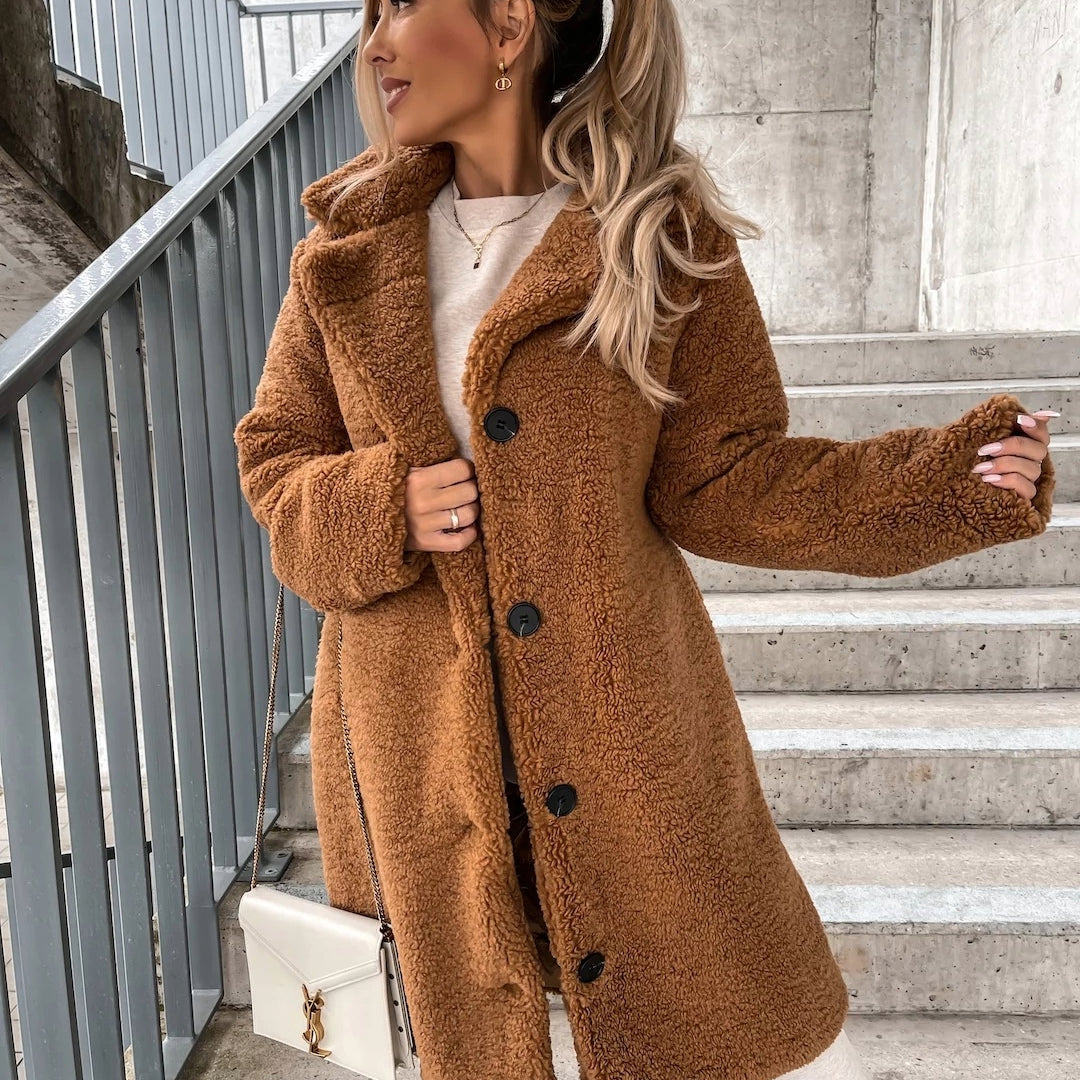 Deborah | Women's Oversized Teddy Coat - Image 2