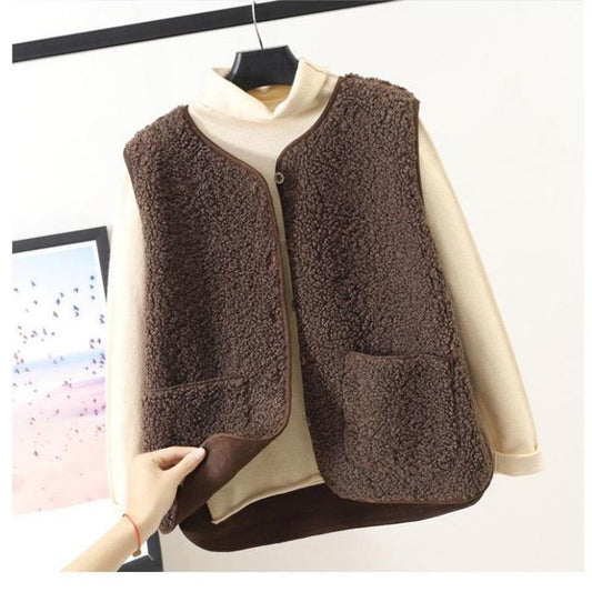 Rhonda | Women's Relaxed Fit Sleeveless Jacket Vest - Image 1