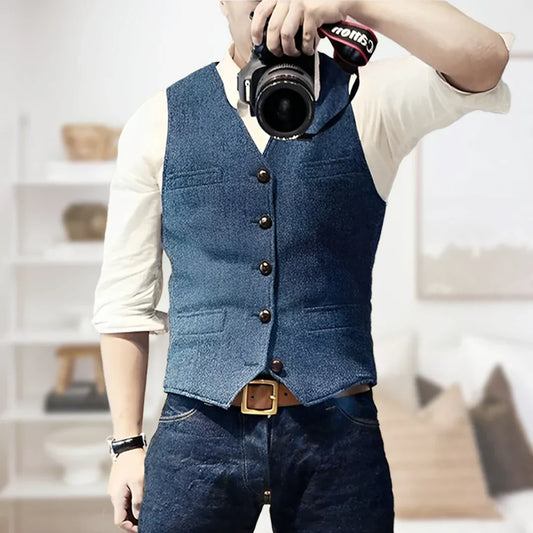 Ty | Men's Slim Fit Casual Vest - Image 1