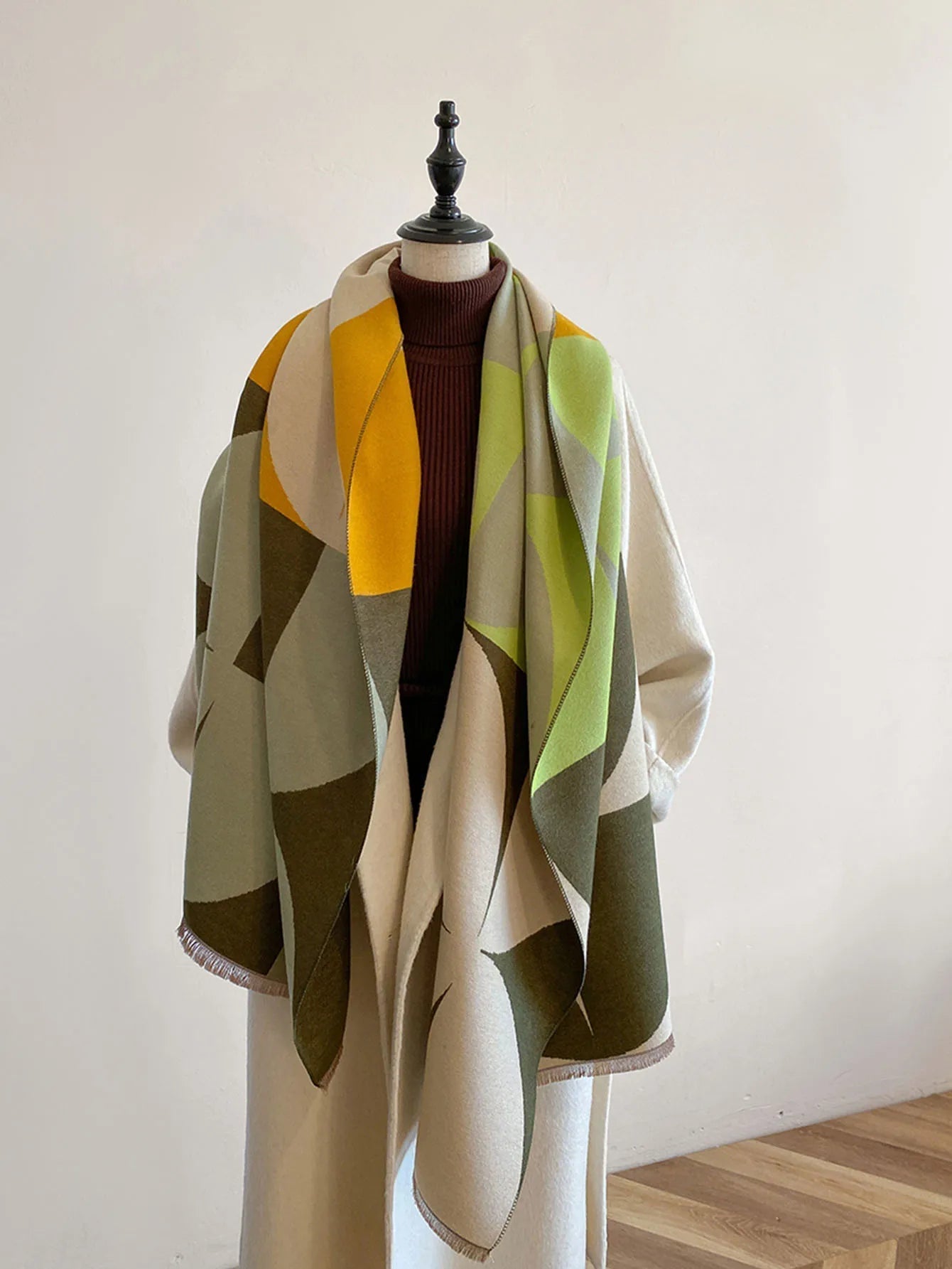 Vanessa | Women's Oversized Geometric Scarf - Image 11