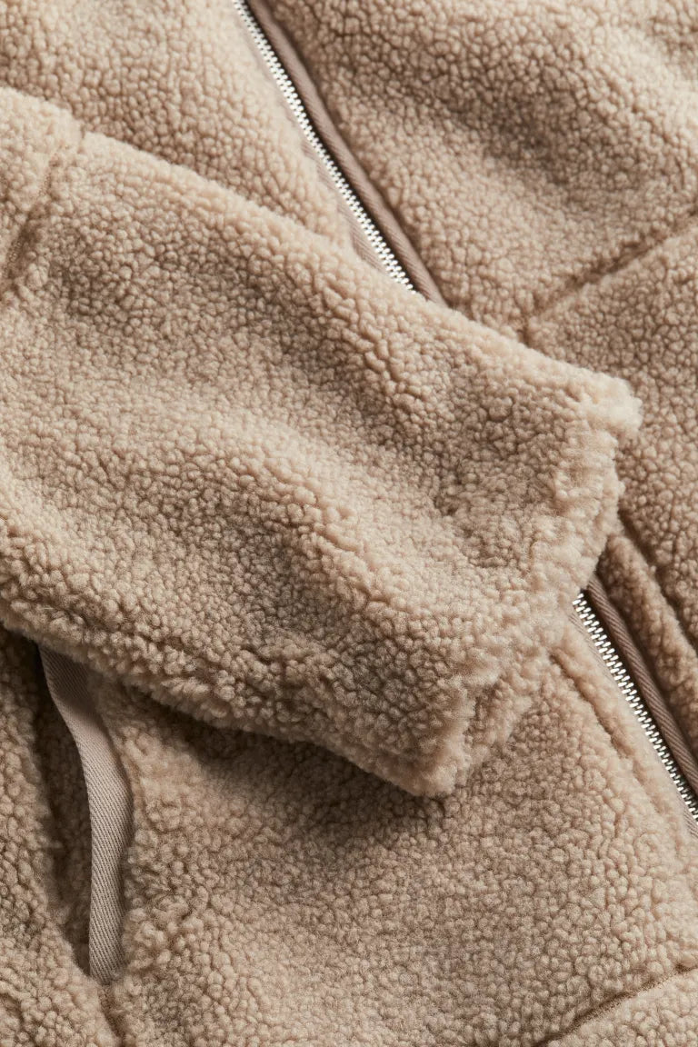 Elizabeth | Women's Sherpa Zip-Up Jacket - Image 4